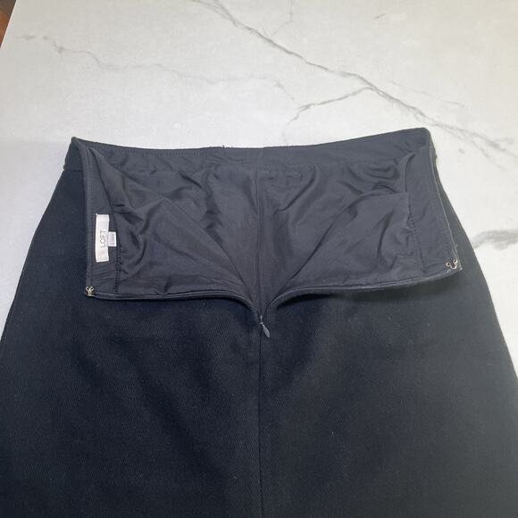 Ann Taylor Loft Womens Black Wool Blend Skirt Pockets Fully Lined Size 6 NWOT - Picture 11 of 12